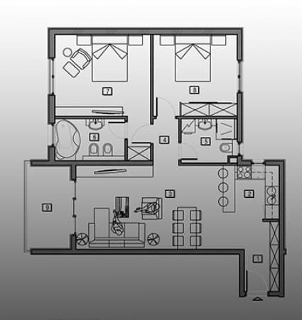 Apartments in Bečići No. 1831, Becici, Becici — property photo 27