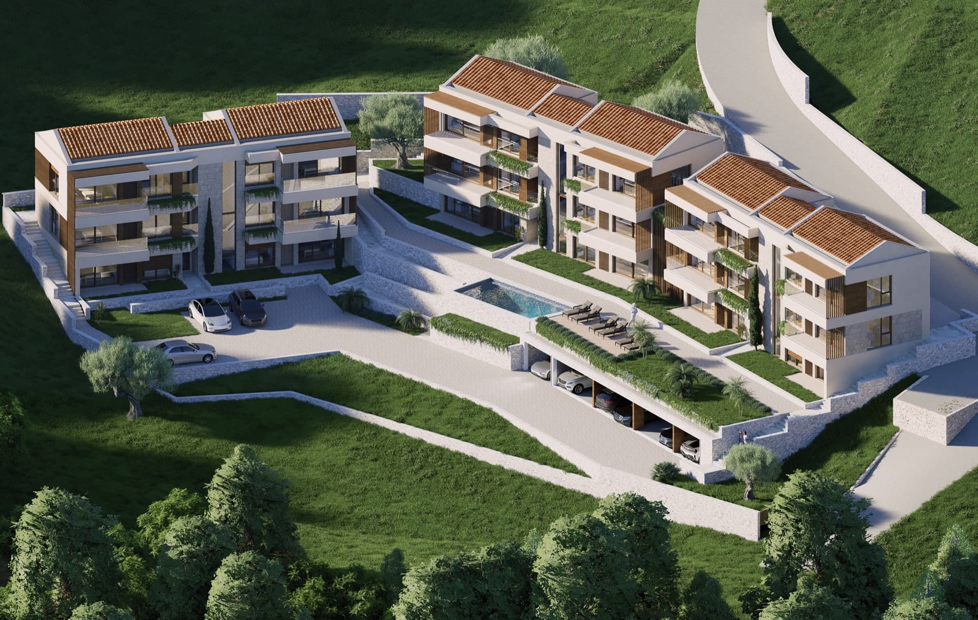 Wohnungen in Blizikuće Nr. 2512, Budva — Immobilienfoto 21