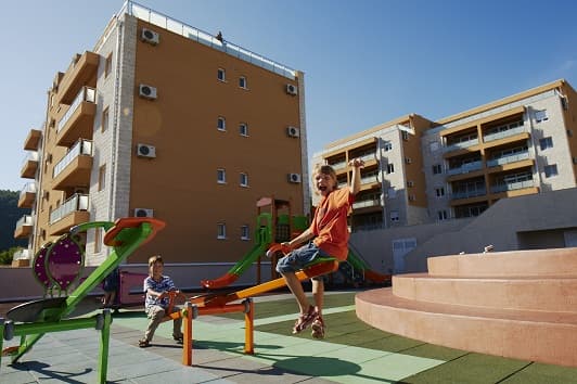 Penthouse in a Complex, Bečići No. 1040 — Becici, Becici