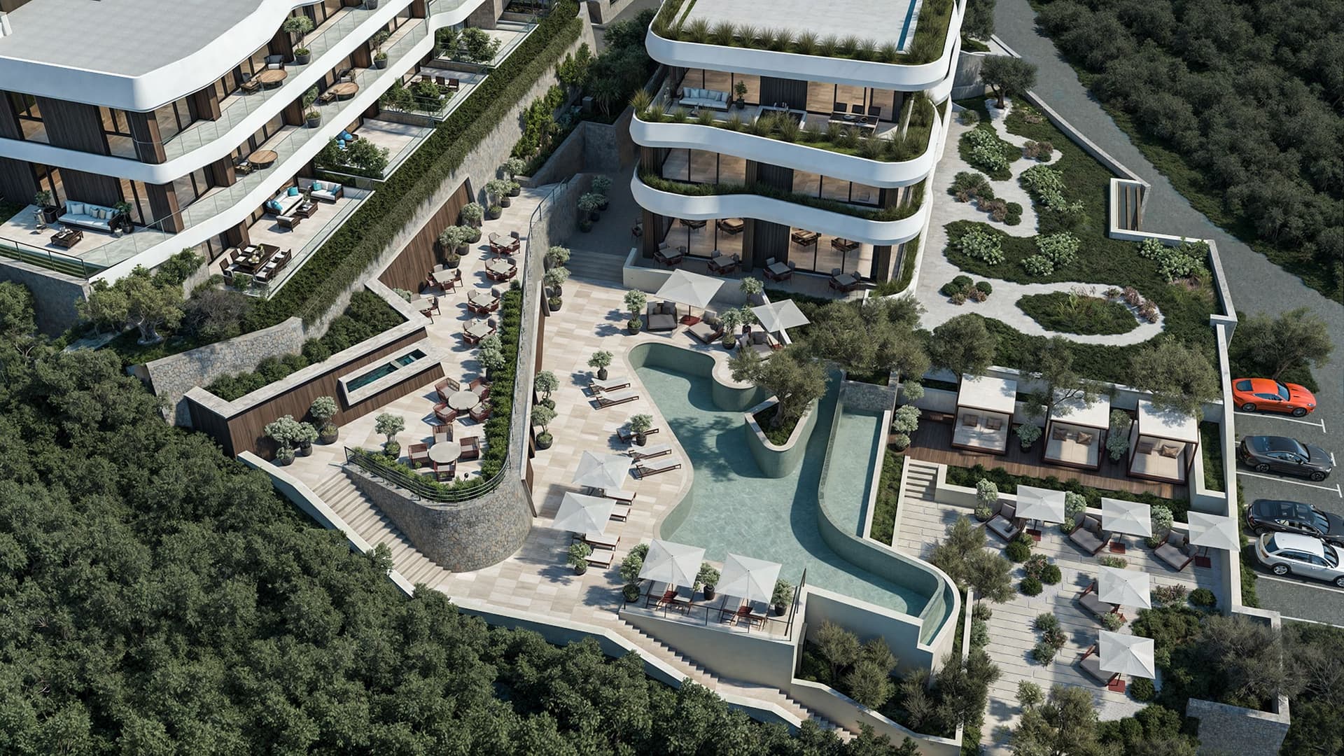 Residential Complex in Reževići No. 2538 — Budva
